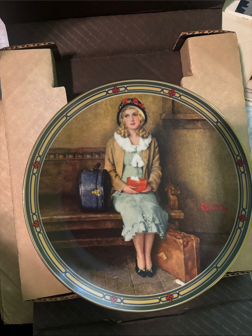 1985 Norman Rockwell “A Young Girl’s Dream” Limited Edition Plate w/ COA & BOX